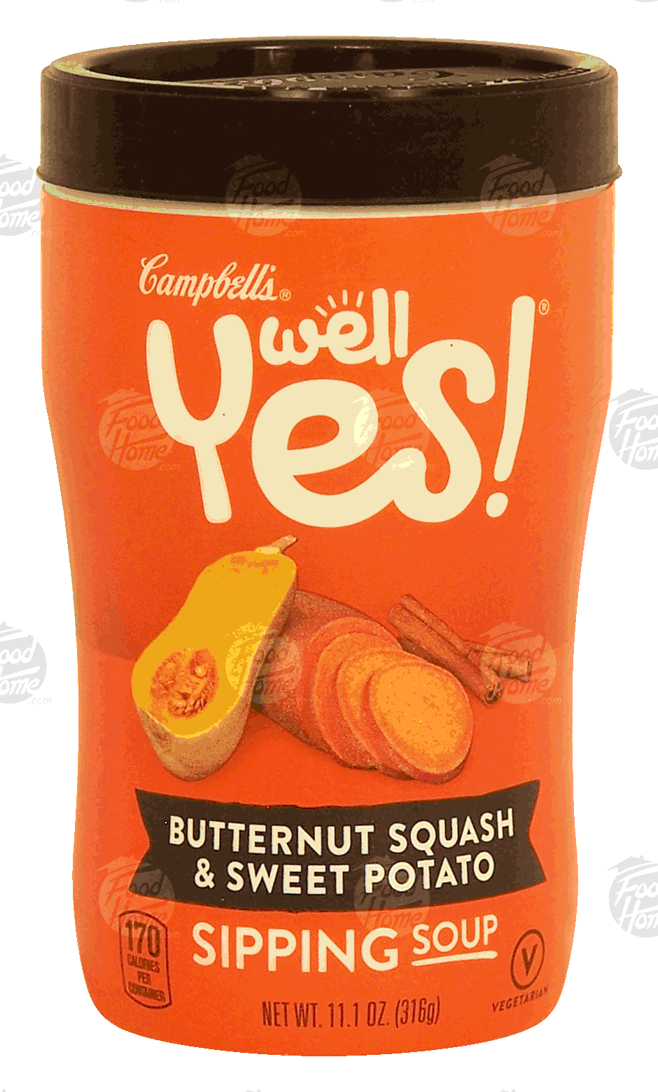 Campbell's Yes! butternut squash & sweet potato sipping soup Full-Size Picture